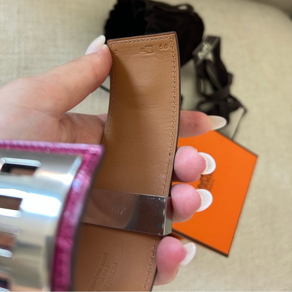 HERMES COLLIER DE CHIEN CROCODILE BRACELET NEW! - Picture 12 of 17